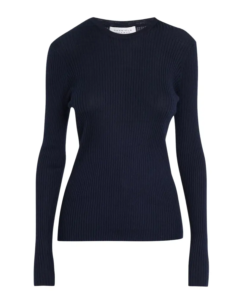 Gabriela Hearst Browning Cashmere Ribbed Top