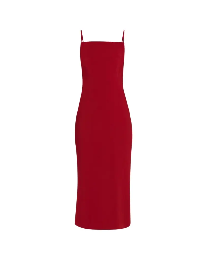 Givenchy Square-Neck Sleeveless Midi Dress