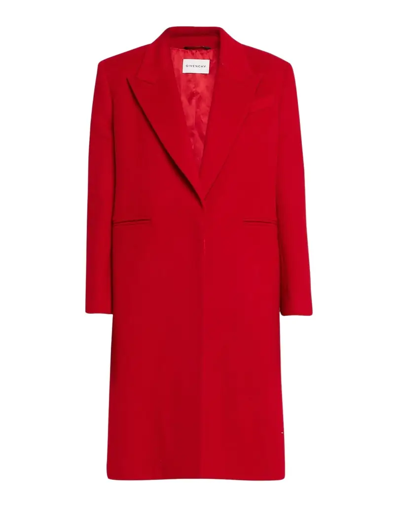 Givenchy Single-Breasted Mid-Length Wool Coat