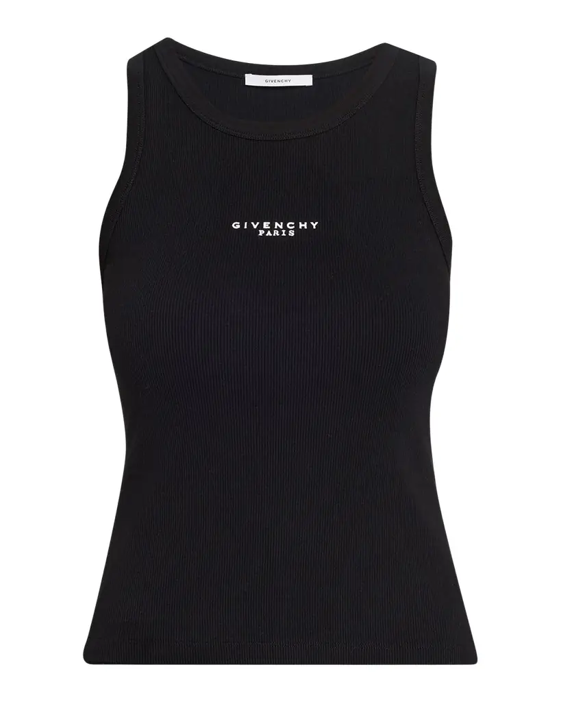 Givenchy Logo Ribbed Tank Top