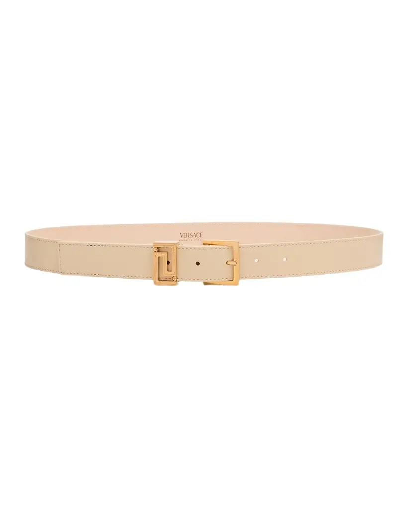 Versace Greca Goddess Leather Belt