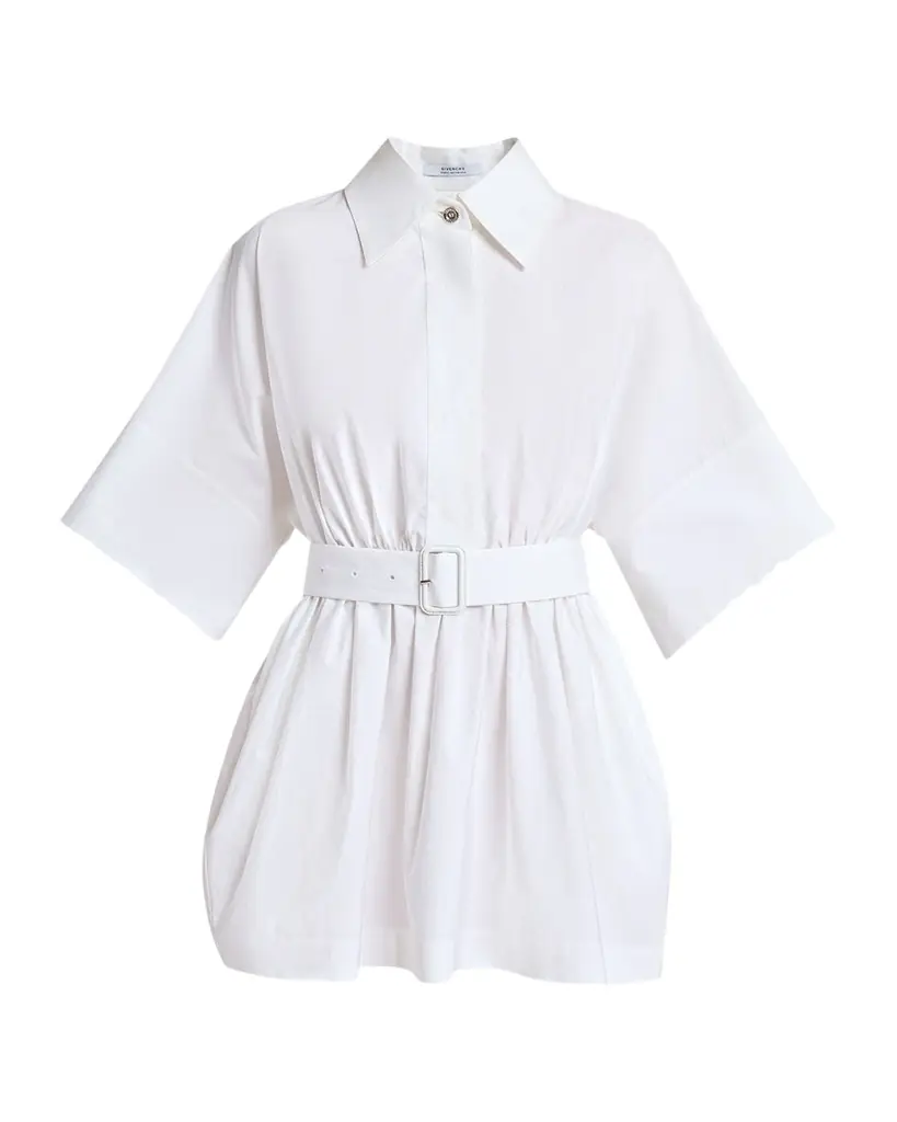 Givenchy Cinched Waist Mini Shirtdress