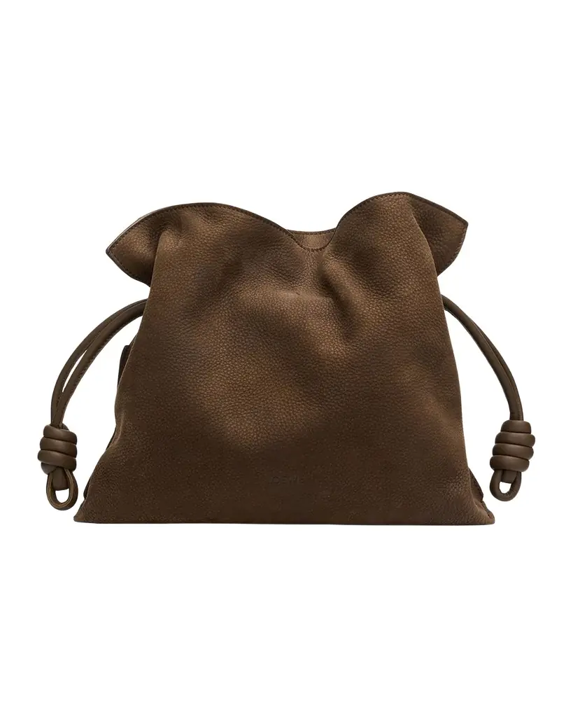 Loewe Flamenco Clutch Bag in Nubuck Leather