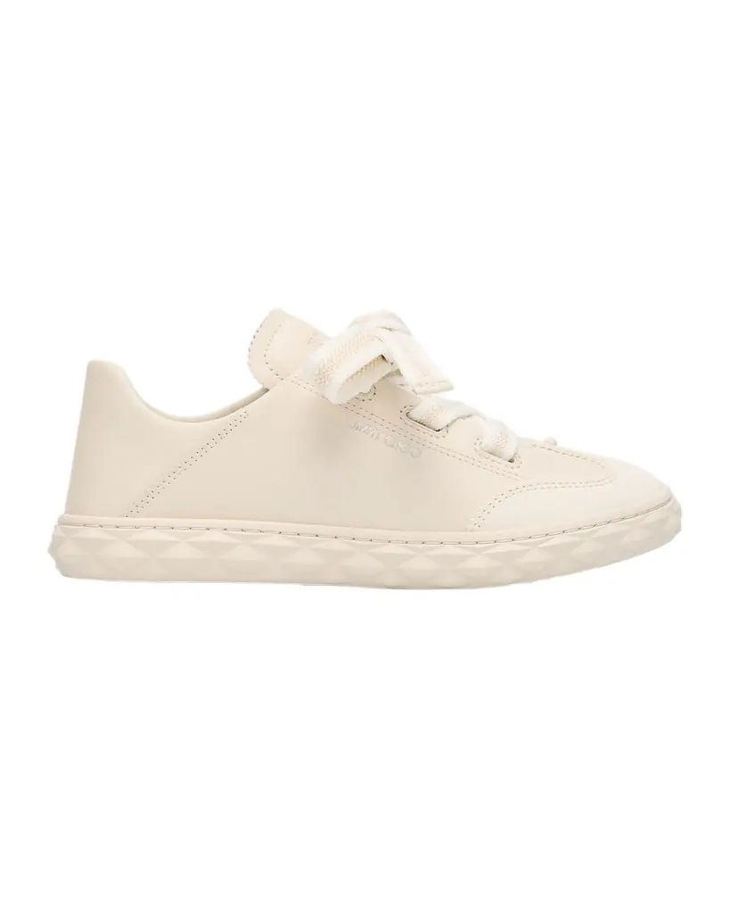 Jimmy Choo Diamond Flex Lightweight Leather Trainers with Collapsible Heel
