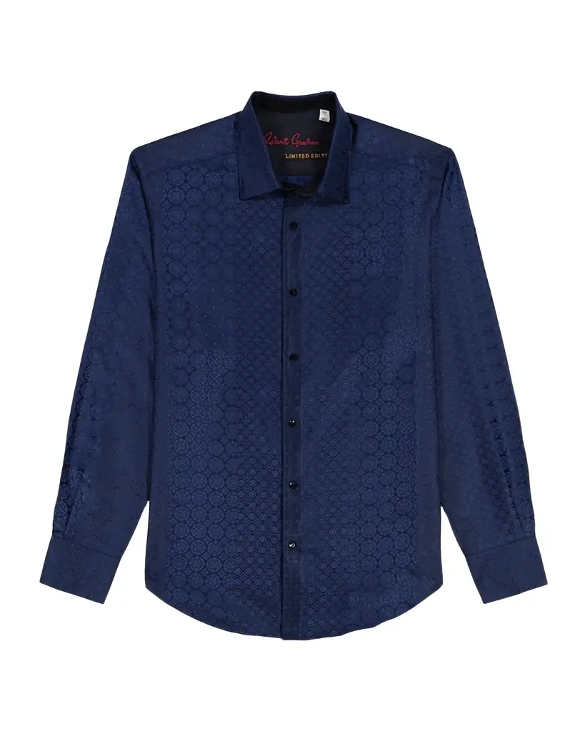 Robert Graham Men 's Noble Touch Silk Jacquard Button-Down Shirt
