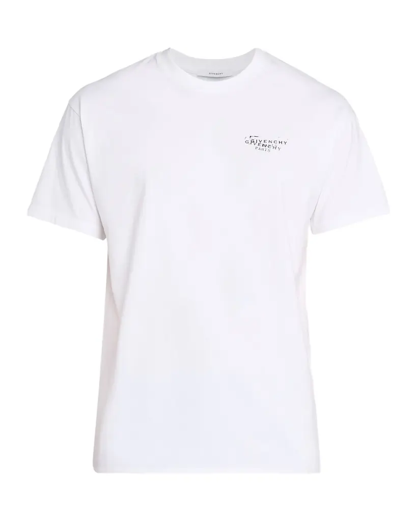 Givenchy Men 's Cotton Logo Stamp Print T-Shirt