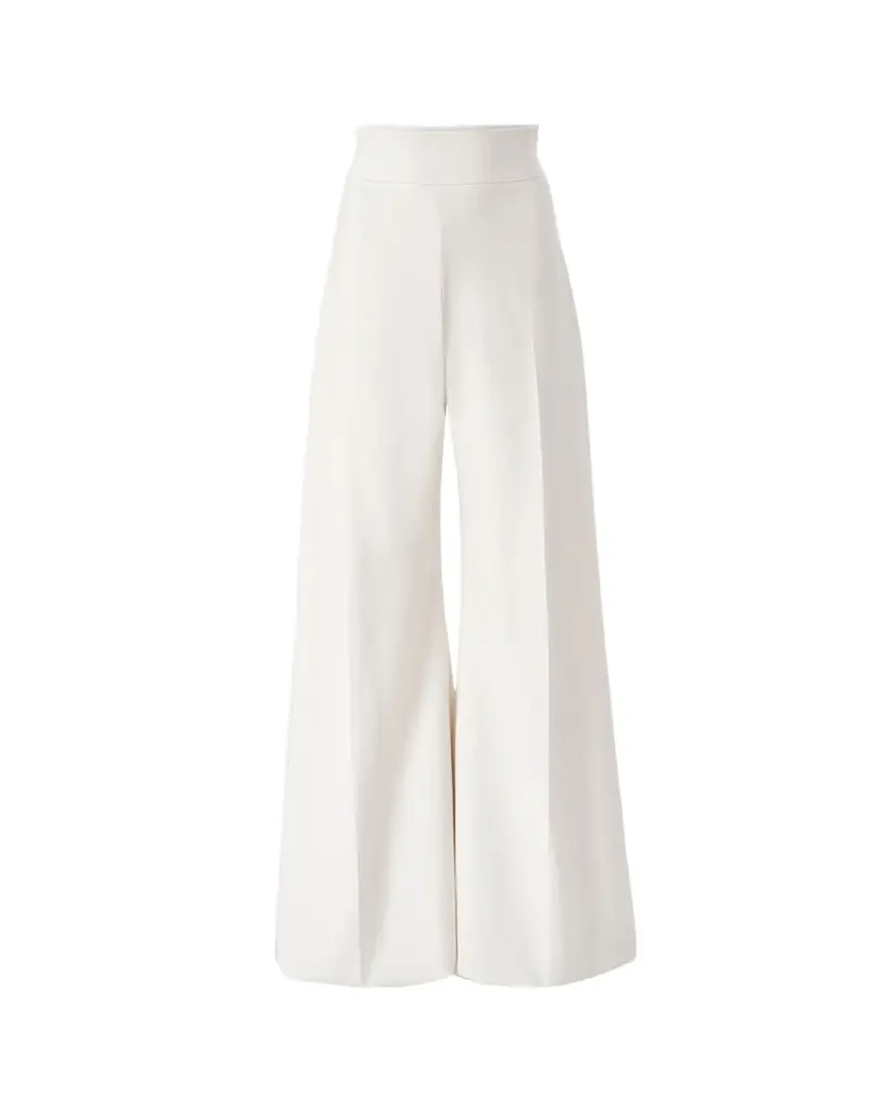 Carolina Herrera Diane High-Rise Wool Wide-Leg Pants