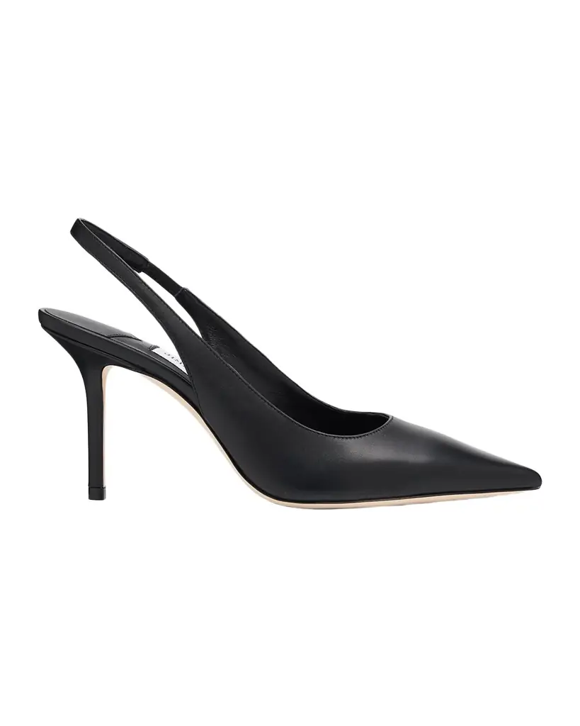 Jimmy Choo 85mm Love Leather Slingback Pumps