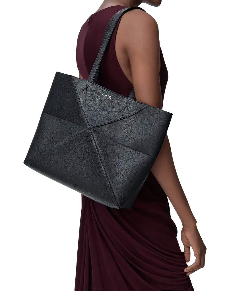 Loewe Puzzle Fold Tote Bag in Leather