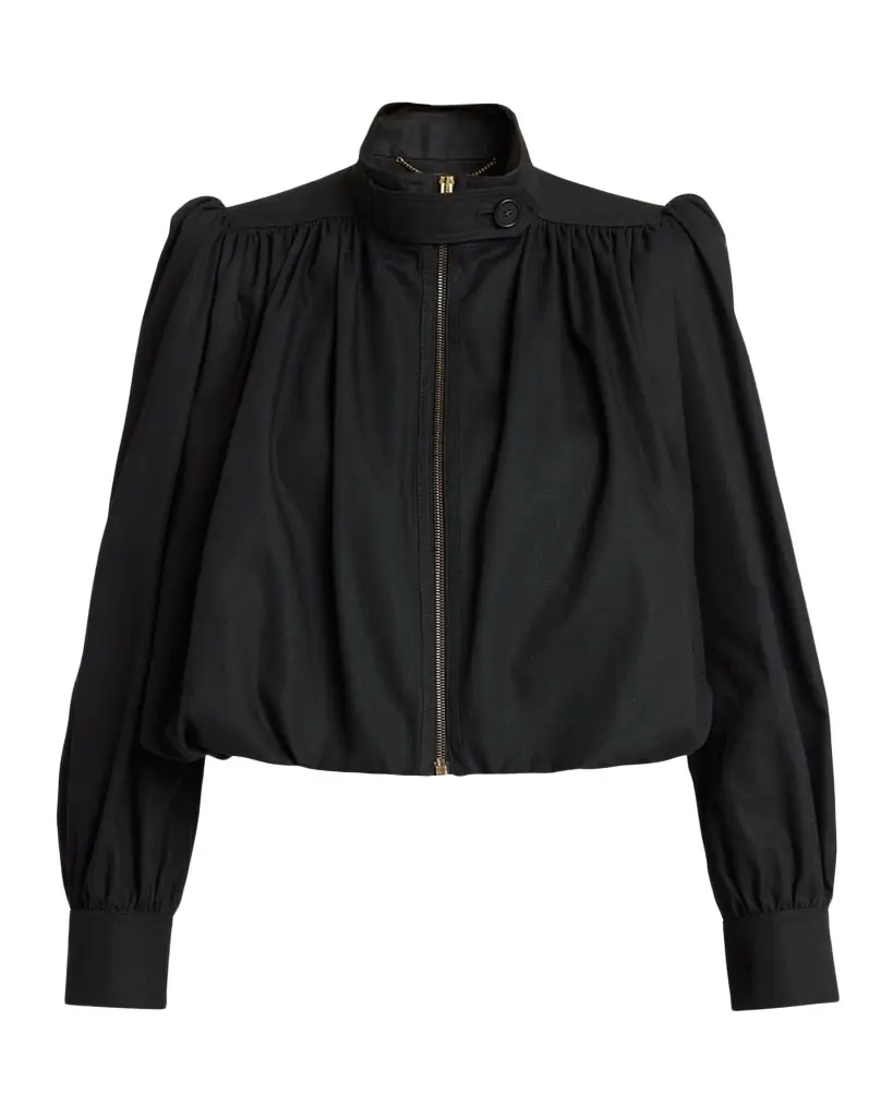 Chloe Shirred Canvas Jacket