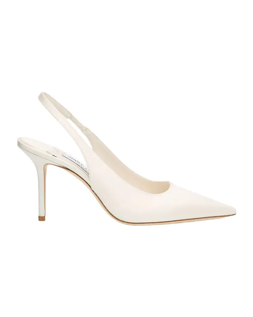 Jimmy Choo Love 85 Satin Slingback Pumps