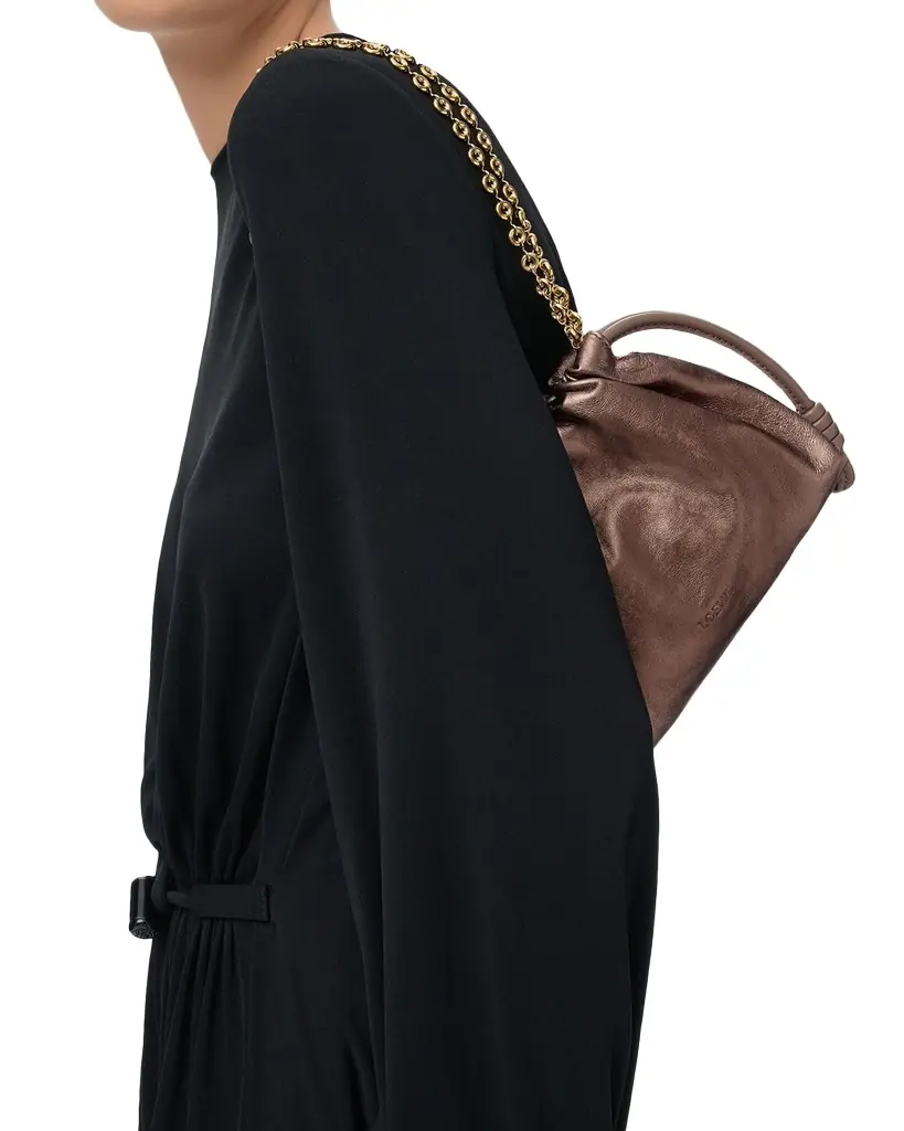 Loewe Flamenco Clutch Bag in Moire-Print Leather
