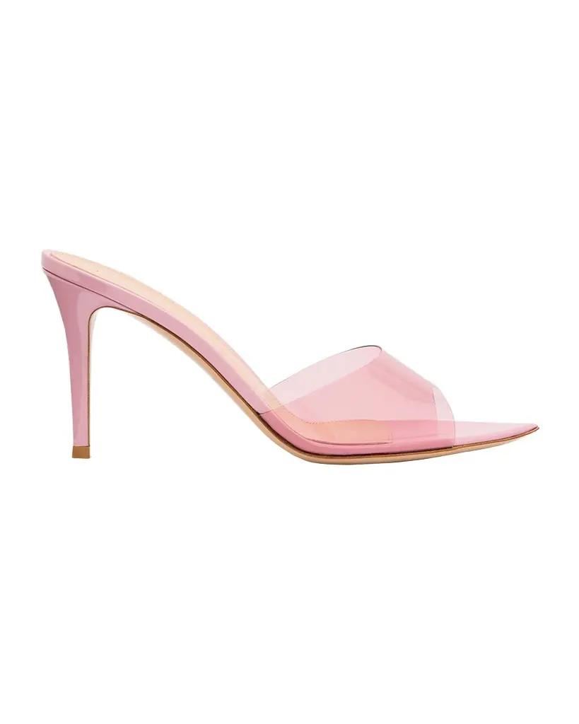 Gianvito Rossi Elle Transparent Mule Sandals
