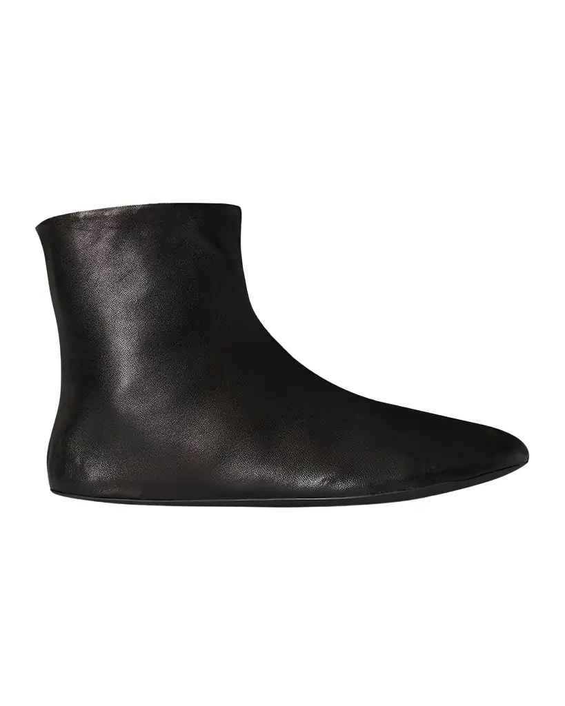 THE ROW Stella Leather Booties