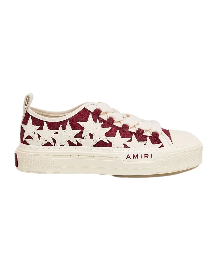 Amiri Stars Low-Top Canvas Sneakers
