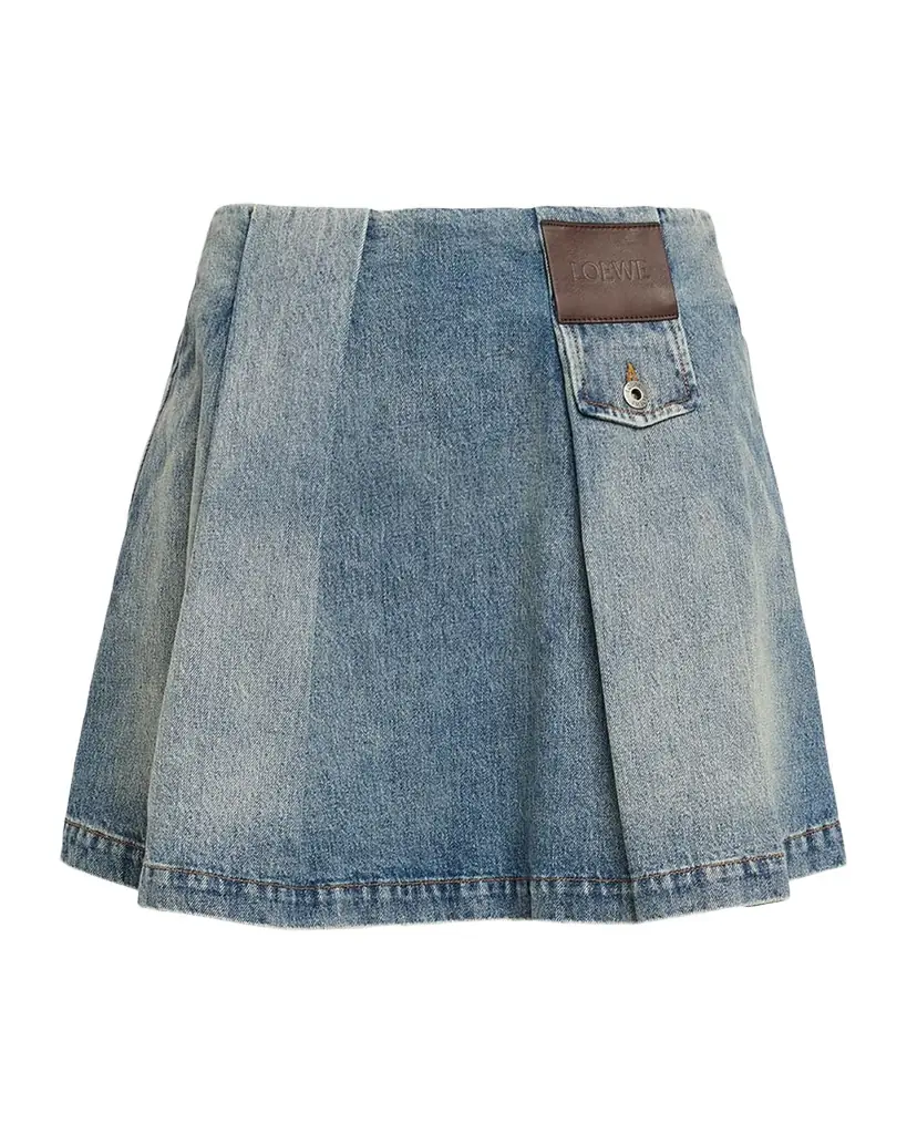 Loewe Pleated Mini Skirt
