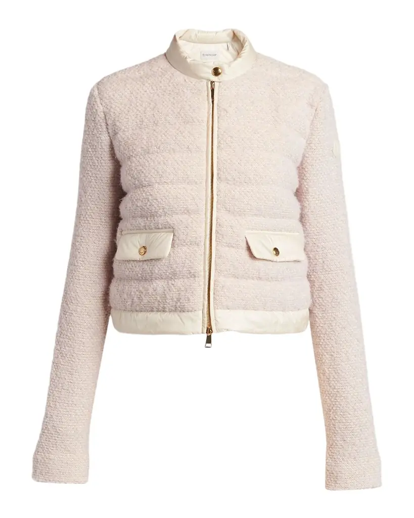 Moncler Bouclé Short Down Jacket