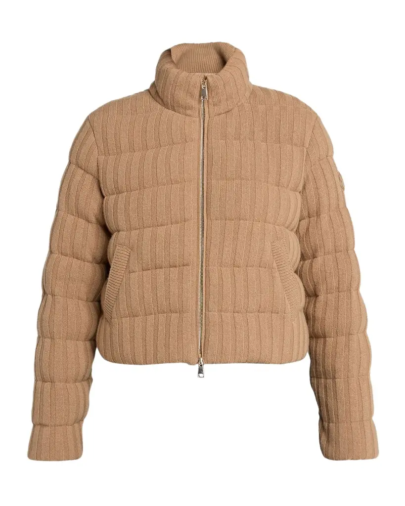 Moncler Wool & Cashmere Blend Padded Cardigan