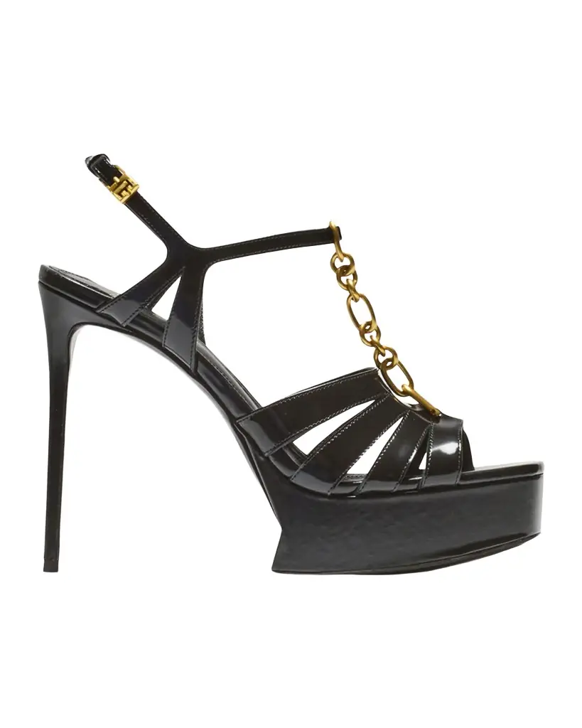 Balmain 125mm Sync Velvet Platform Sandals - Women's Shoes