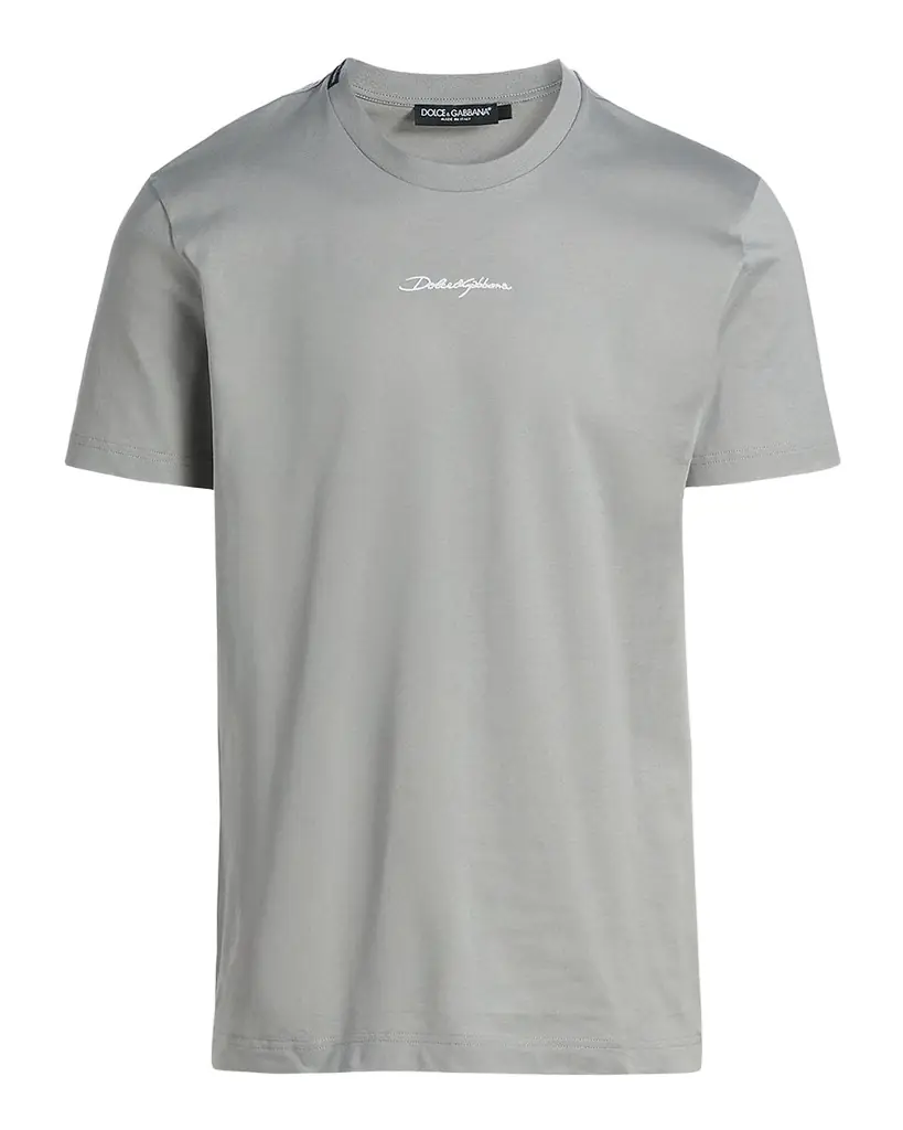 Dolce & Gabbana Men 's Cotton Logo Signature T-Shirt