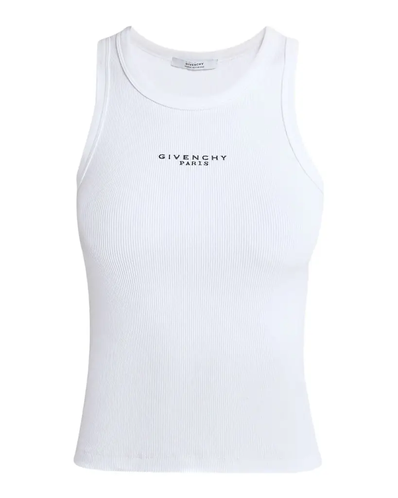 Givenchy Logo Ribbed Tank Top