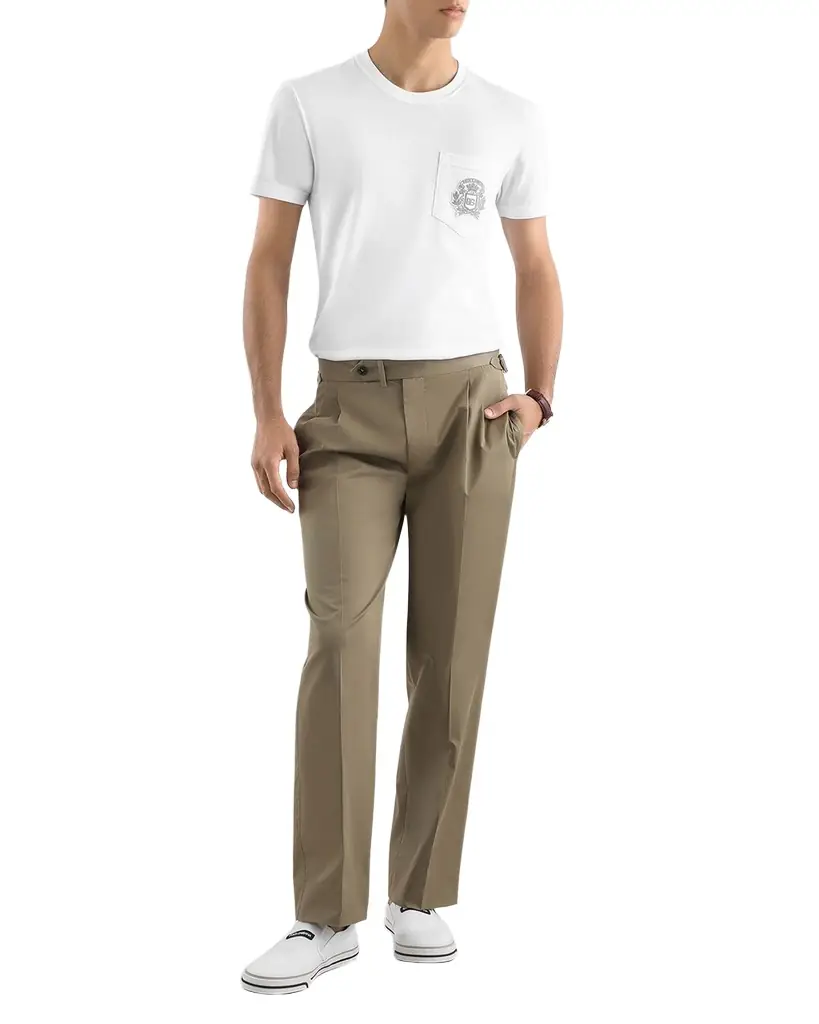 Dolce & Gabbana Men 's Cotton Logo Pocket T-Shirt
