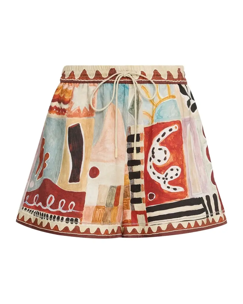 ALEMAIS Michelle Linen Shorts