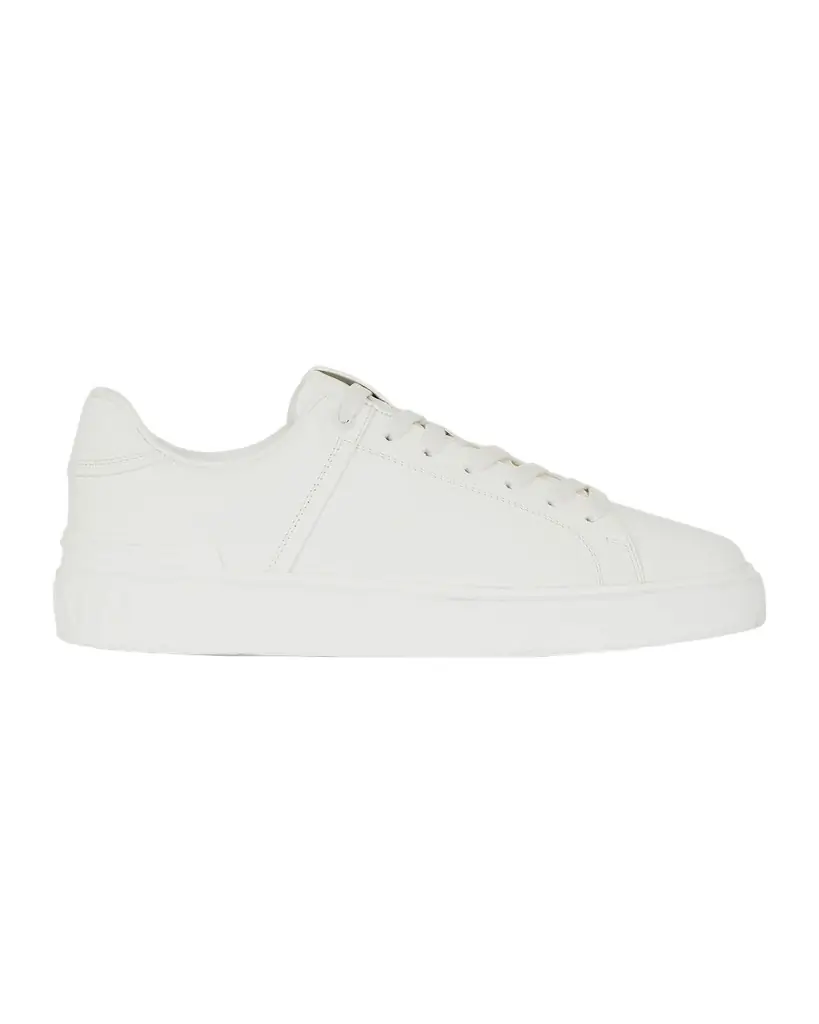 Balmain Men 's B-Court Leather Low-Top Sneakers