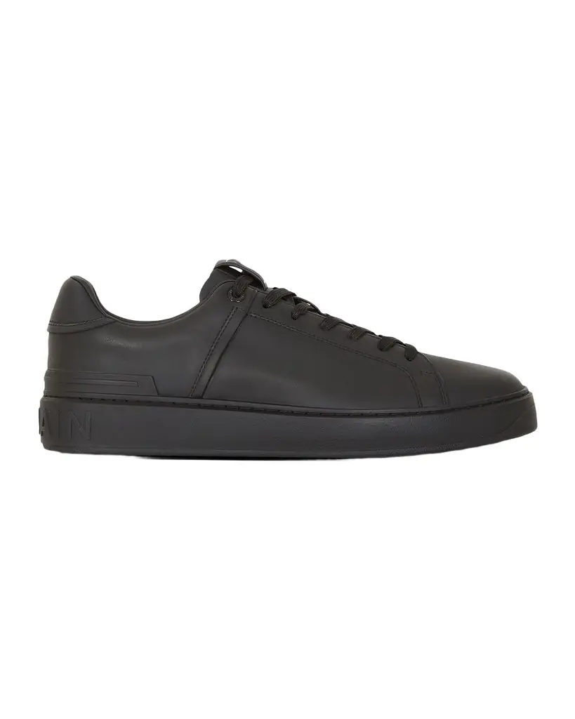 Balmain Men 's B-Court Leather Low-Top Sneakers