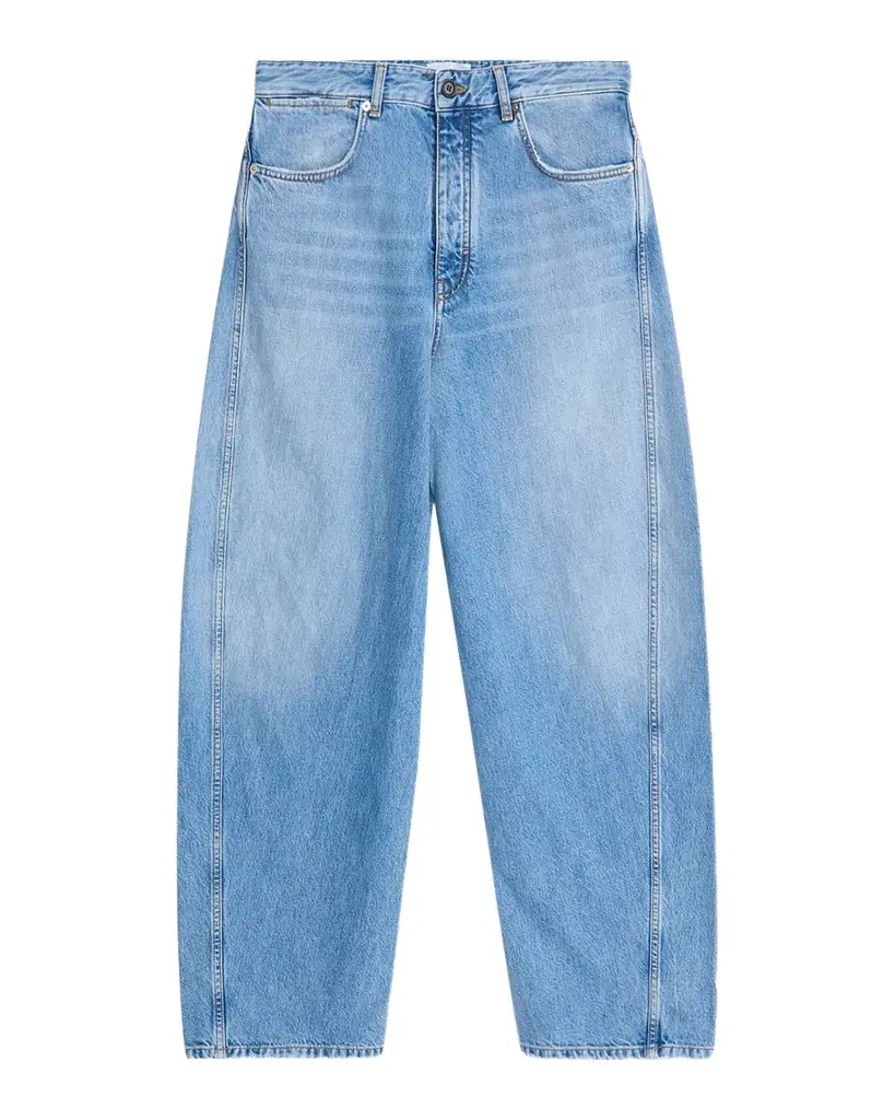 Givenchy Men 's Stone-Washed Barrel-Leg Jeans