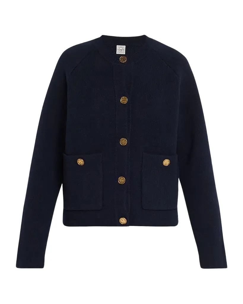 Toteme Hammered Button Cardigan