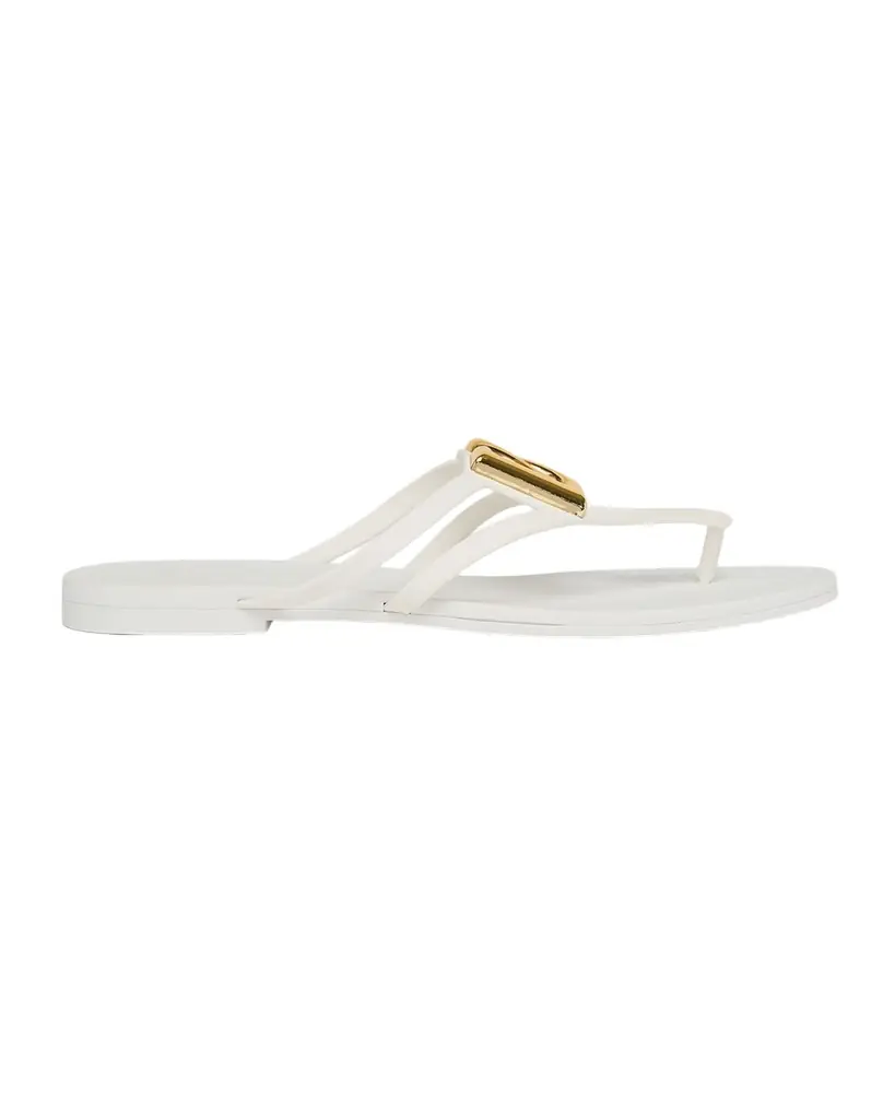 Dolce & Gabbana DG Jelly Flat Thong Sandals