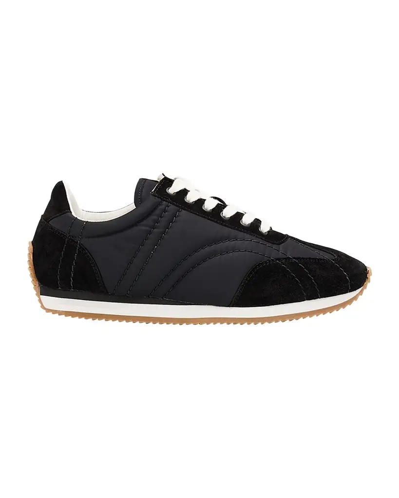 Toteme Sport Monogram Quilted Low-Top Sneakers