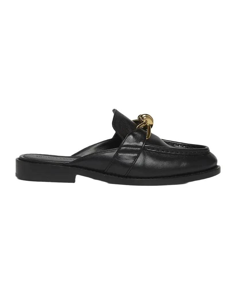 Bottega Veneta Astaire Knot Leather Loafer Mules