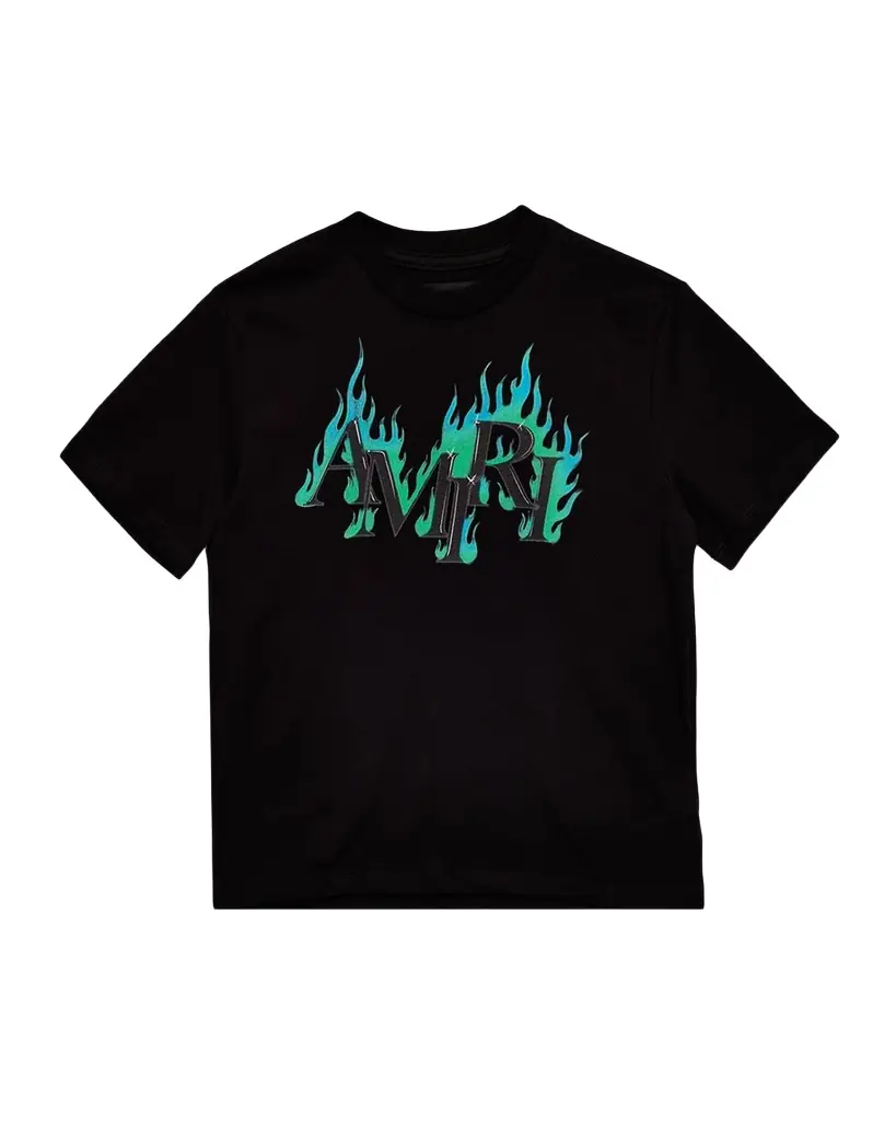 Amiri Kid 's Flames Cotton T-Shirt, Size 4-12