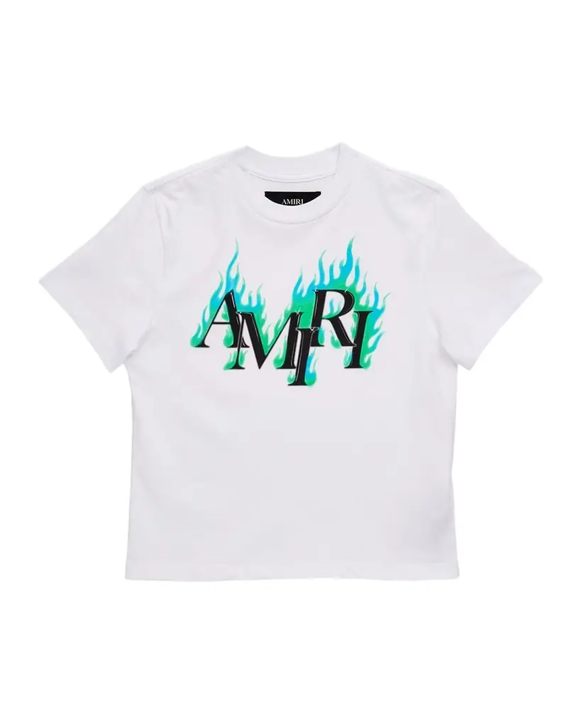 Amiri Kid 's Flames Cotton T-Shirt, Size 4-12 - Women's Clothing