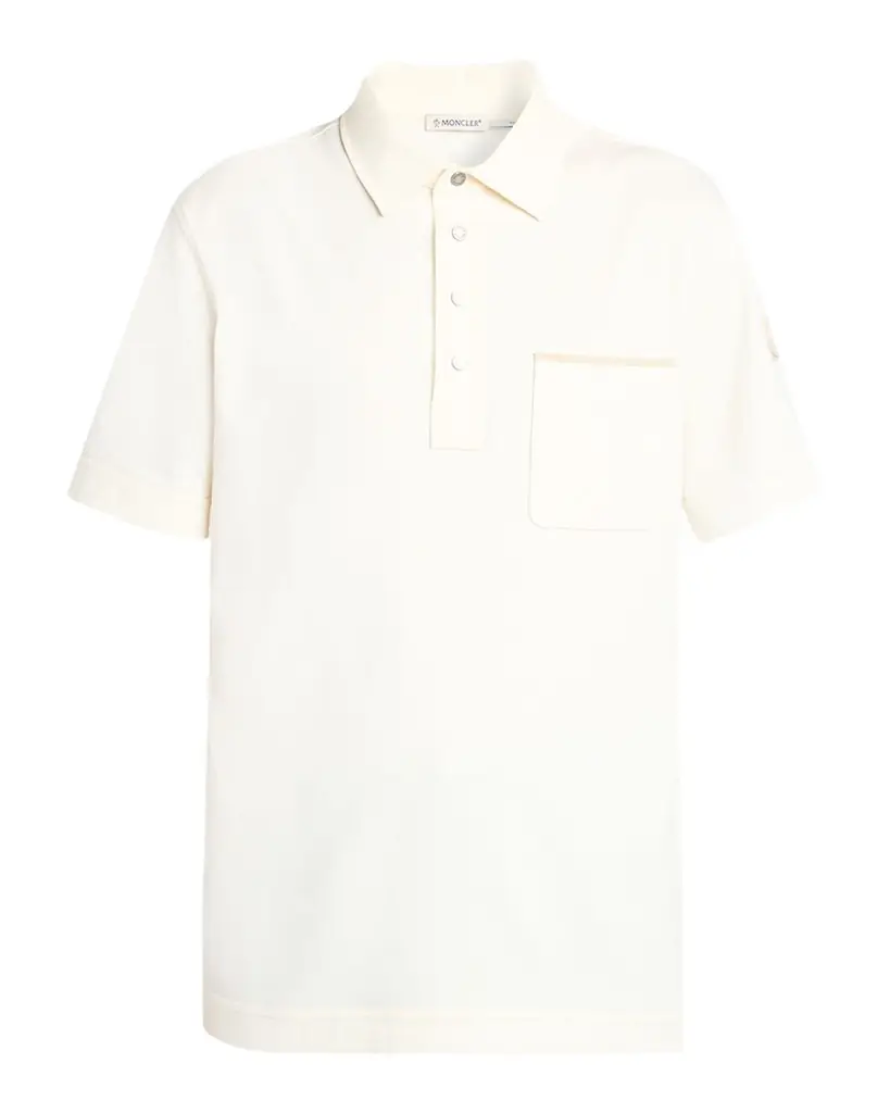 Moncler Men 's Short-Sleeve Cotton Pique Polo Shirt