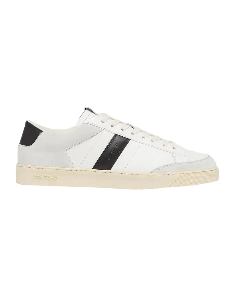 TOM FORD Men 's Blake Leather Low-Top Sneakers