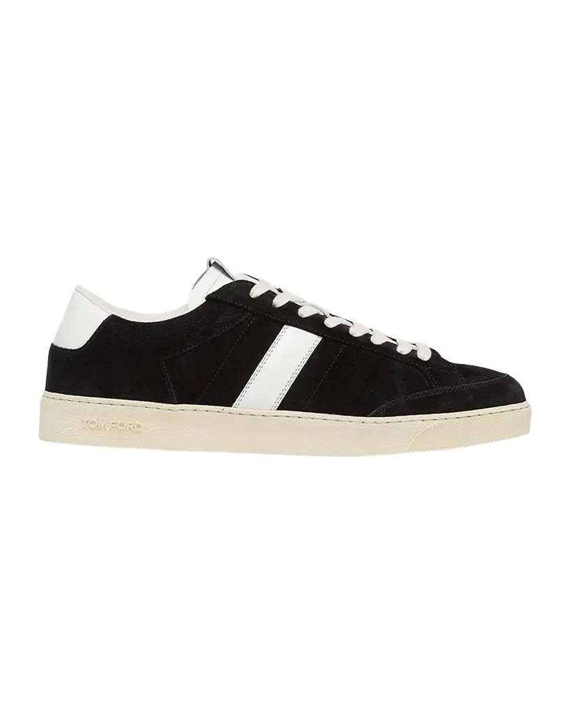 TOM FORD Men 's Blake Suede Low-Top Sneakers