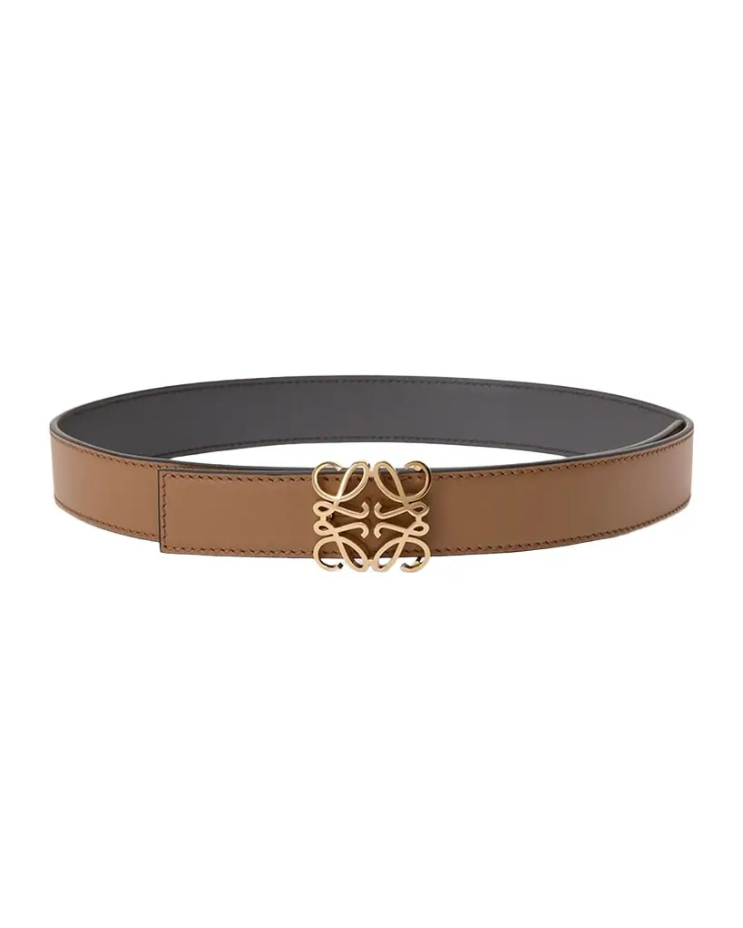 Loewe Anagram Bombe Calfskin Belt