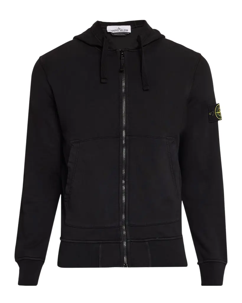 Stone Island Men 's Zip-Up Hooded Sweatshirt
