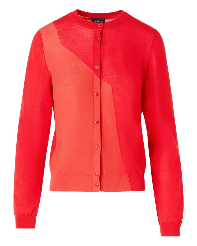 Akris Crewneck Silk-Blend Cardigan - Women's Clothing