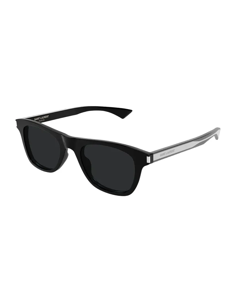 Saint Laurent Men 's SL 879-001 Acetate Square Sunglasses