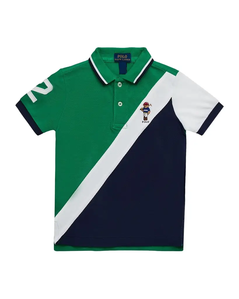 Polo Ralph Lauren Boy 's Polo Bear Cotton Mesh Polo Shirt, Size 2-7