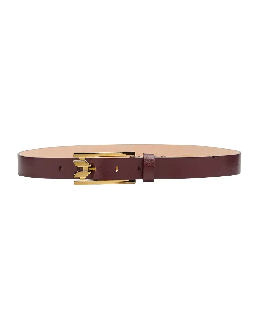 Victoria Beckham Dorian Pin-Buckle Leather Belt