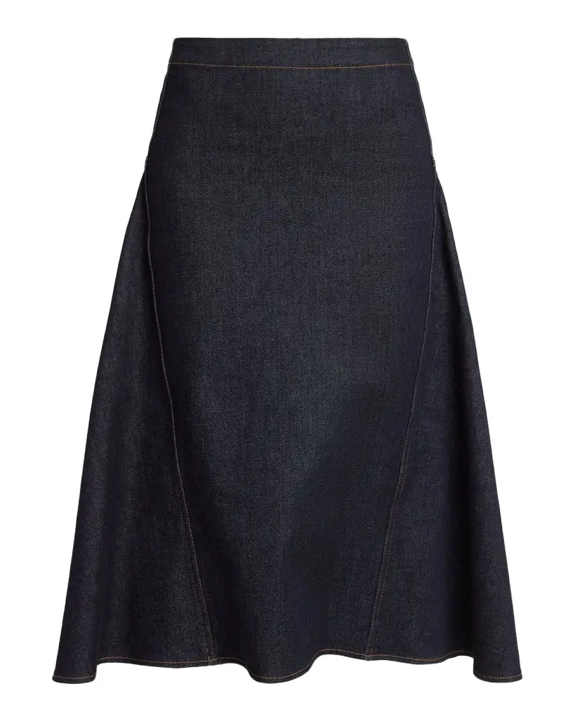 Jacquemus Denim Midi Skirt