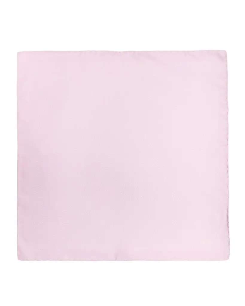 TOM FORD Men 's Micro Polka Dot Silk Pocket Square