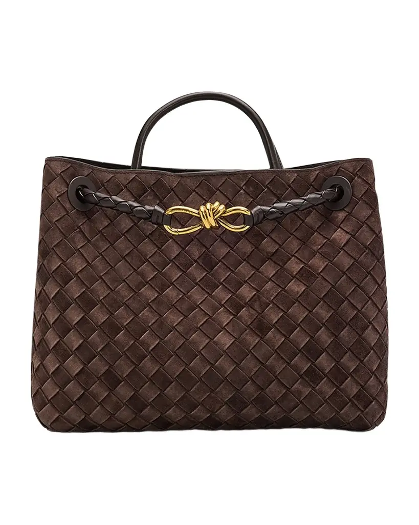 Bottega Veneta Andiamo Medium Top-Handle Bag in Suede