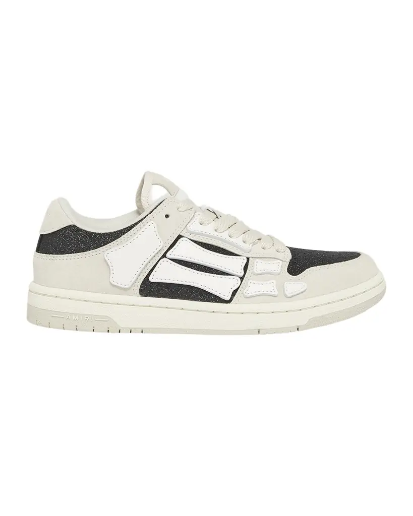 Amiri Pacific Bones Mixed Leather Sneakers