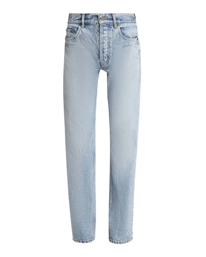 Saint Laurent Relaxed Slim-Leg Ankle Jeans